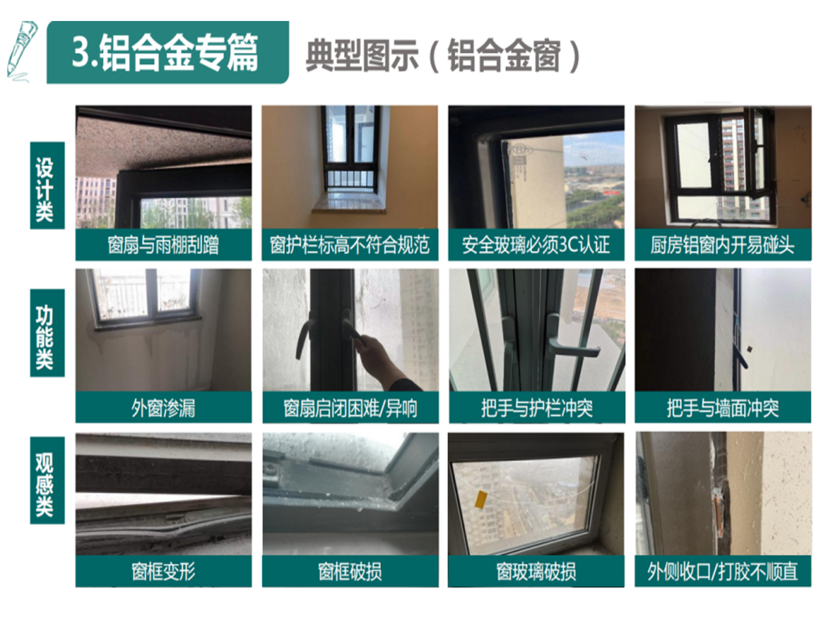 窗户防坠绳的重要性及铝合金窗验收-响鼓锤珠海验房